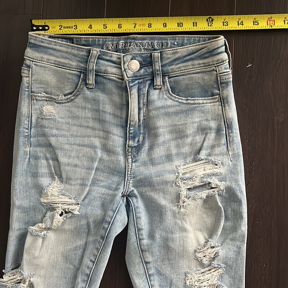 AMERICAN EAGLE vintage high-rise Skinny Jeans Light-Wash (NEXT-LEVEL STRETCH) - Picture 3 of 7